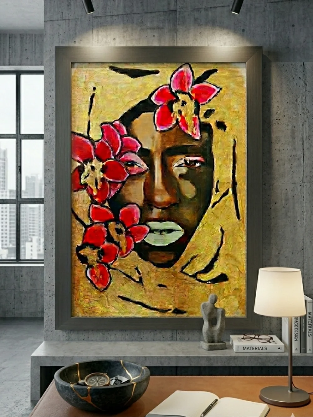 Original Oil on Canvas: "Gilded Soul" - Picture 3 of 5